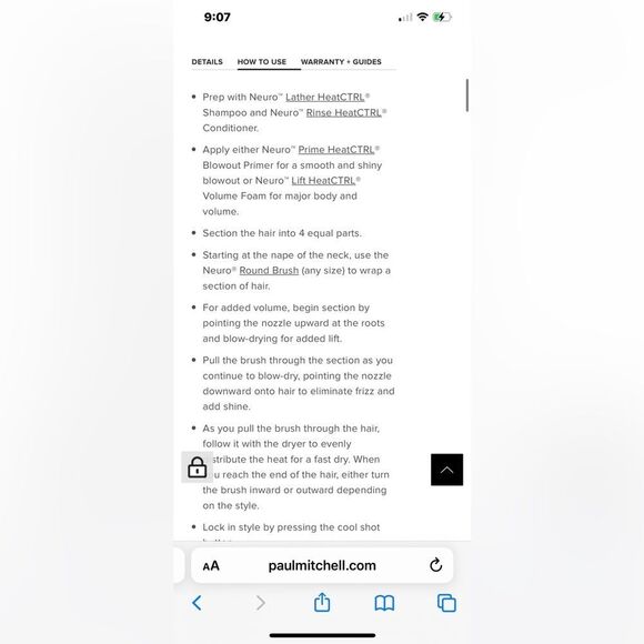 Nib paul mitchell neuro halo tourmaline touchscreen tech blow hair dryer/styler - Picture 9 of 12